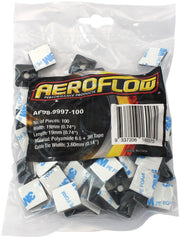 Aeroflow Cable Tie Self Adhesive Mount 19mm x 19mm - 100 Pack (AF98-9997-100)