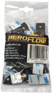 Aeroflow Cable Tie Self Adhesive Mount 19mm x 19mm - 50 Pack (AF98-9997-50)