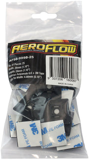 Aeroflow Cable Tie Self Adhesive Mount 28mm x 28mm - 25 Pack (AF98-9998-25)