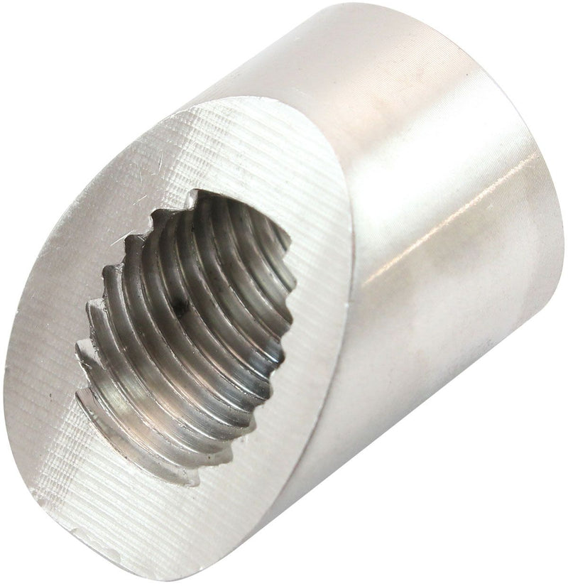 Aeroflow 45 Degree Angled & Notched Weld-On M12 x 1.25mm Oxygen Sensor Bung (AF987-M12SS) AF987-M12SS
