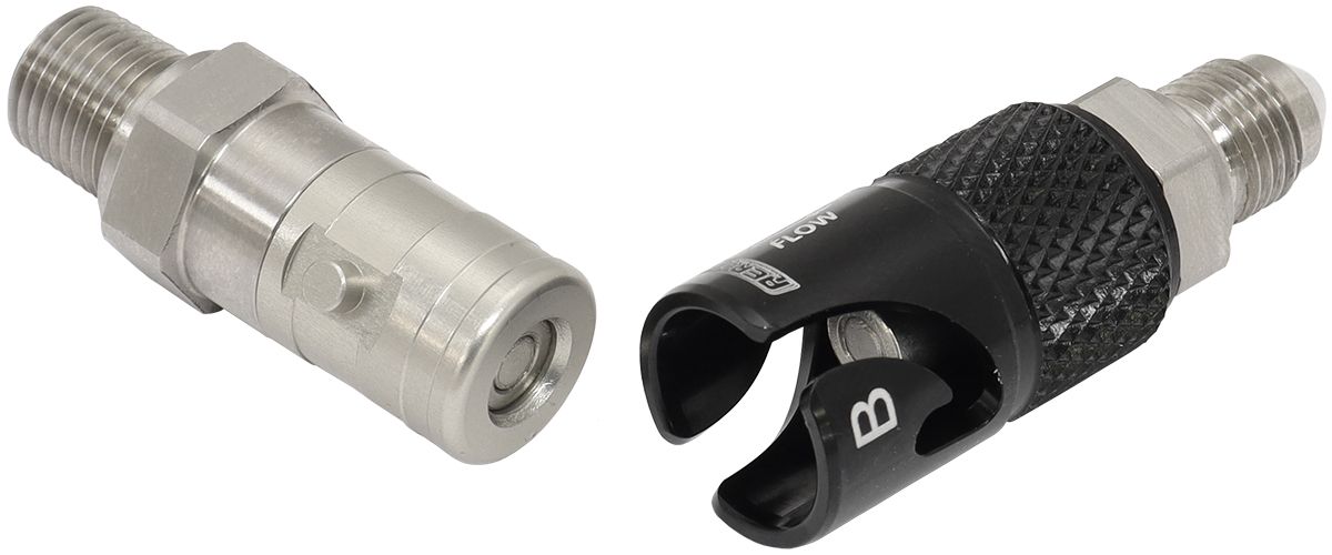 Aeroflow Titanium Quick Release Fitting -3AN to 1/8" NPT with EPR Seals (AFQR106-03)