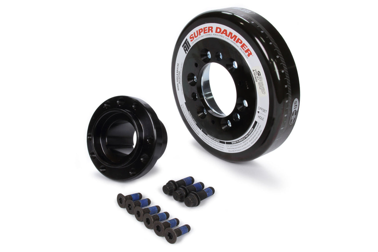 ATI Super Damper SFI 18.1 Harmonic Balancer - 7.074 in OD - Black - Internal Balance - Small Block Chevy