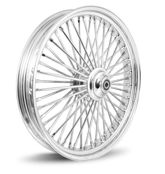 Attitude Inc Wheel, Front, MaxSpoke, Chrome/Chrome Harley-Davidson , 23 in. X 3.5 in, Single Disc 3/4'' Axle, Each - ATT-37-503-23