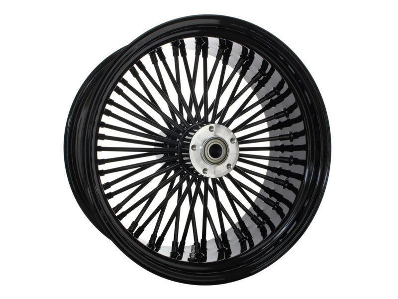 Attitude Inc Wheel, Rear, MaxSpoke, Black/Black, For Harley - Davidson , 18 x 8.5 In, 1''Axle, Each - ATT-37-730