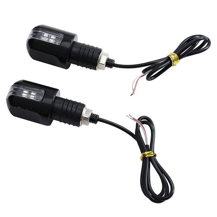 Attitude Inc LED Lights Turn Signals Indicators, Suit Harley, 22mm Handlebar Bar End, Set - ATT-XF1406117-B