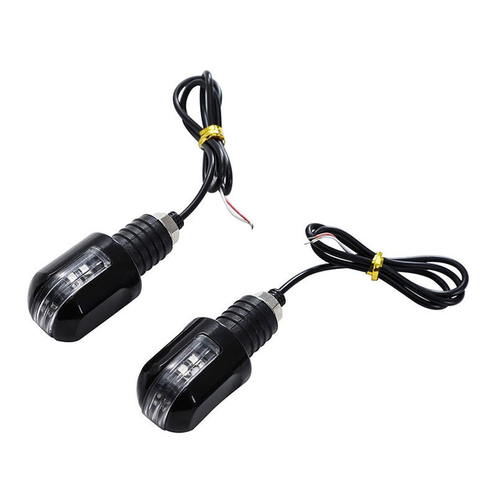 Attitude Inc LED Lights Turn Signals Indicators, Suit Harley, 22mm Handlebar Bar End, Set - ATT-XF1406117-B