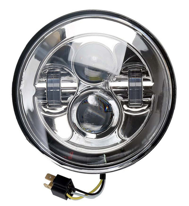 Attitude Inc Headlight insert, 7 Inch LED Daymaker Chrome For Harley - ATT-XF2906129-E