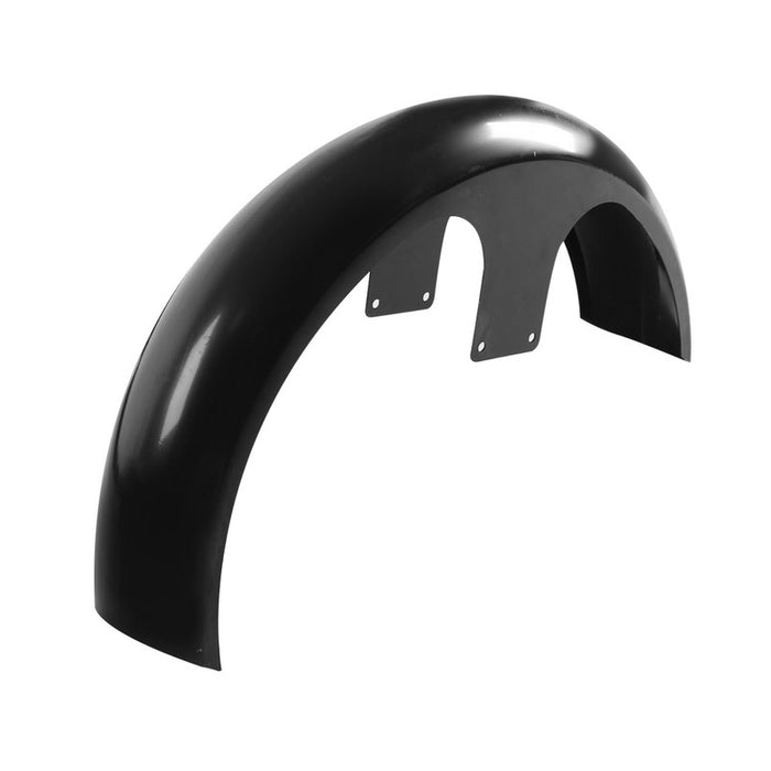 Attitude Inc Front Fender, Heavy Duty Steel, Black, Paintable, Suit Harley Custom, 26'' Wrap Around Design, Long Boy - ATT-XF290666-B