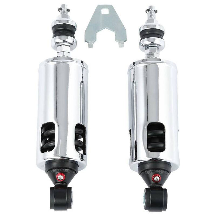 Attitude Inc Shocks, Heavy Duty Rear Premium Shocks Suspension, Chrome Adjustable, For Harley Softail 2000-2017 - ATT-XF2906C299-E