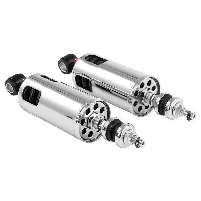 Attitude Inc Shocks, Heavy Duty Rear Premium Shocks Suspension, Chrome Adjustable, For Harley Softail 2000-2017 - ATT-XF2906C299-E