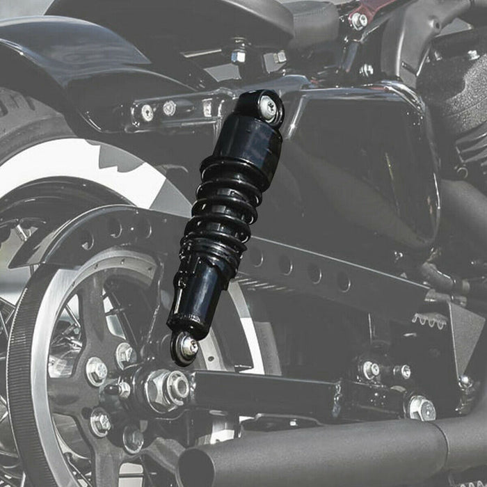 Attitude Inc Shocks, Lowering Heavy Duty Rear Premium Shocks Suspension, Black Adjustable, For Harley Sportster 04-12, Kit - ATT-XF2906C300-B