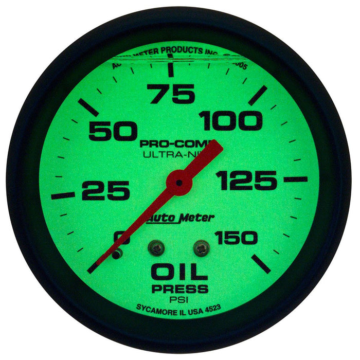 Autometer Ultra-Nite Series Oil Pressure Gauge (AU4223)