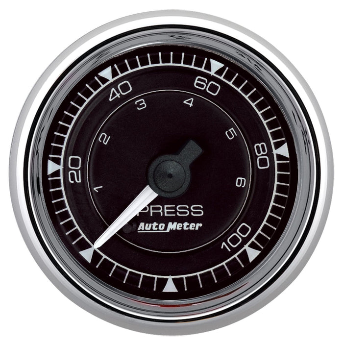 Autometer Chrono Chrome Series Oil Pressure Gauge (AU9721)