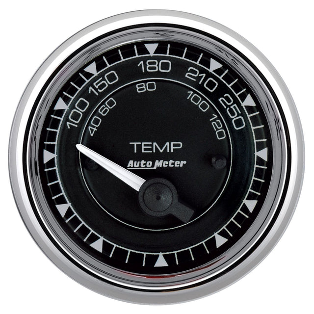 AutoMeter Chrono Chrome Series Water Temperature Gauge (AU9737)