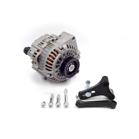 LS Alternator Upgrade Kit for Nissan RB 081-008-BLACK, MXA306