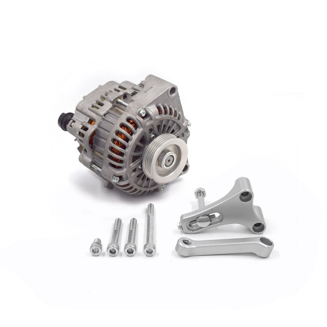 LS Alternator Upgrade Kit for Nissan RB 081-008-SILVER, MXA306