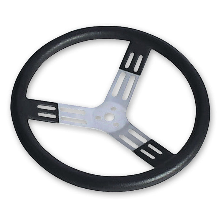 Longacre 17" Aluminum - Black w/ natural spokes and smooth grip - 52-56811
