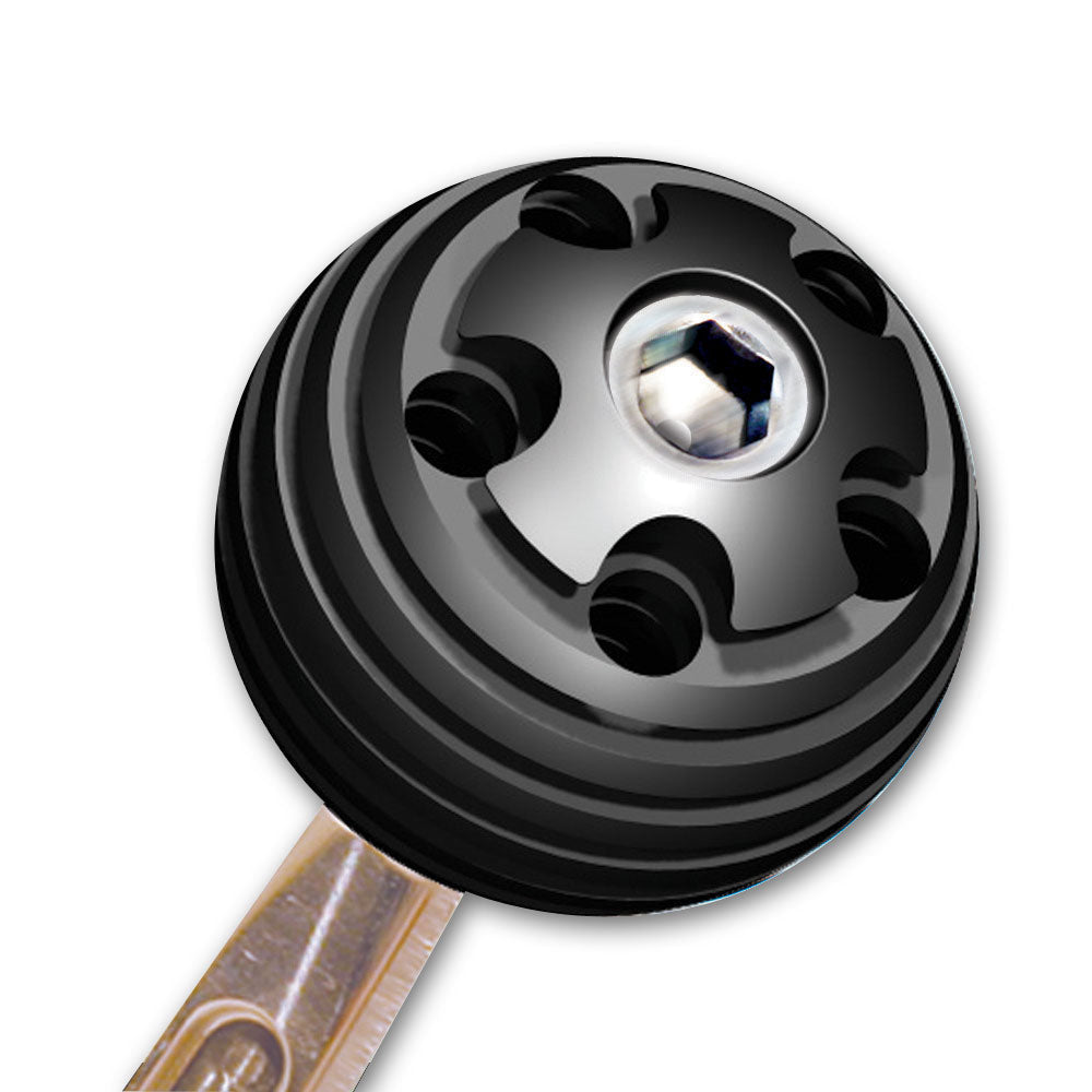 Longacre Billet Aluminum Shifter Ball - 3/8"-16 thread - 2" Diameter - 52-22601