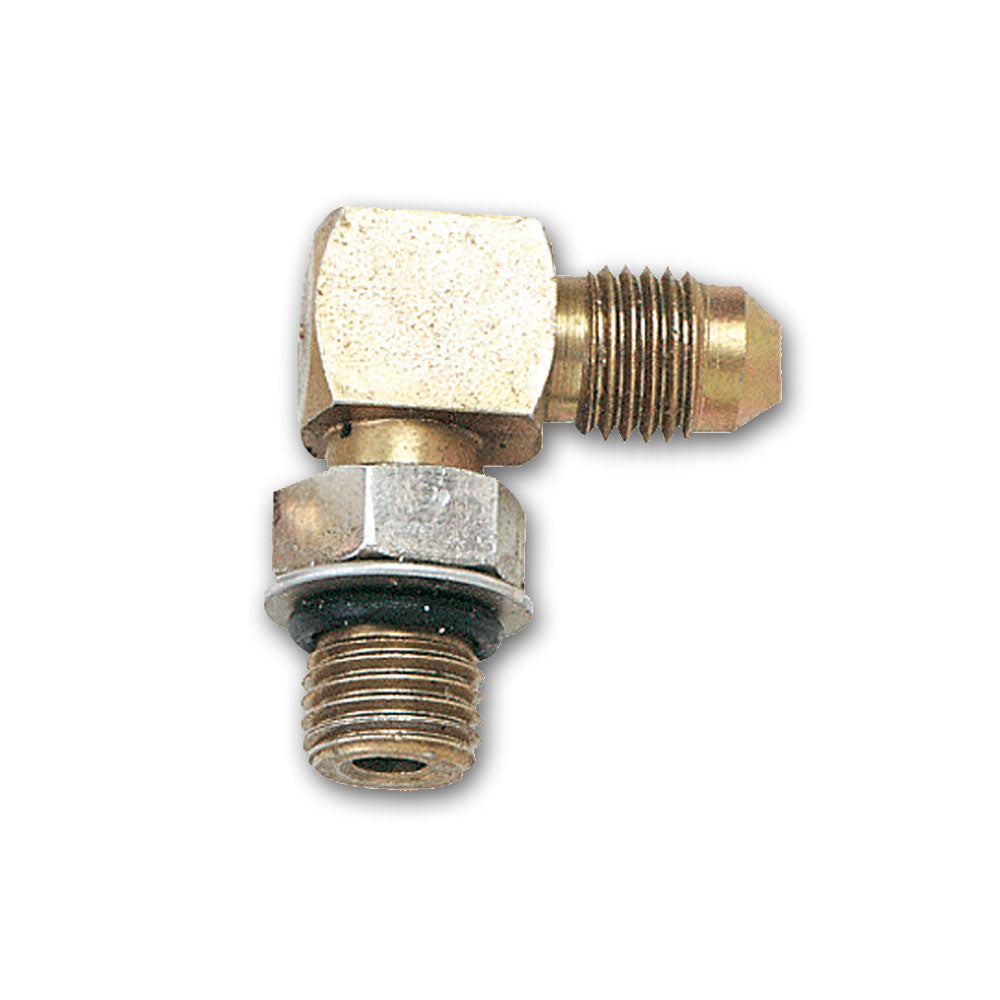 Longacre Caliper fitting - 7/16"-20 x #4 AN 90º - 52-45250