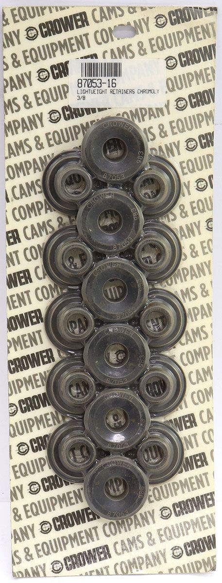 Crower Machined Heat-Treated Chromoly 7° Valve Spring Retainers 3/8" (C87053-16) C87053-16