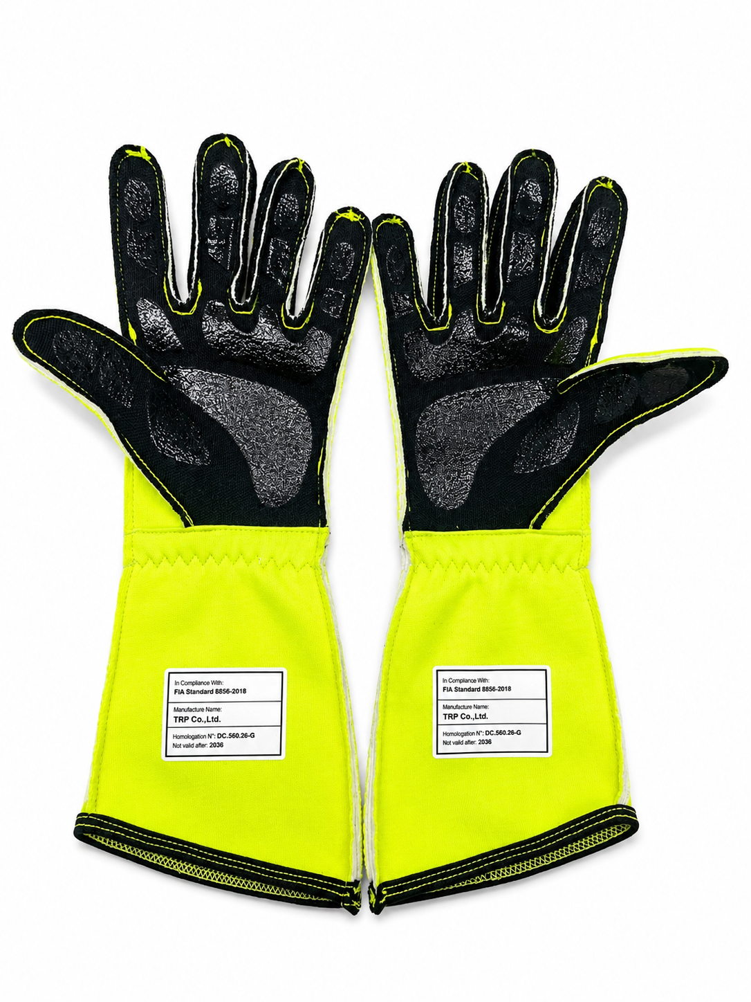 Fast Lane Fusion Racing Gloves - Fluro Yellow