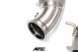 ARTEC Mitsubishi Evo 10 4B11T 3.5" Cast Dump / Front Pipe - Version 2