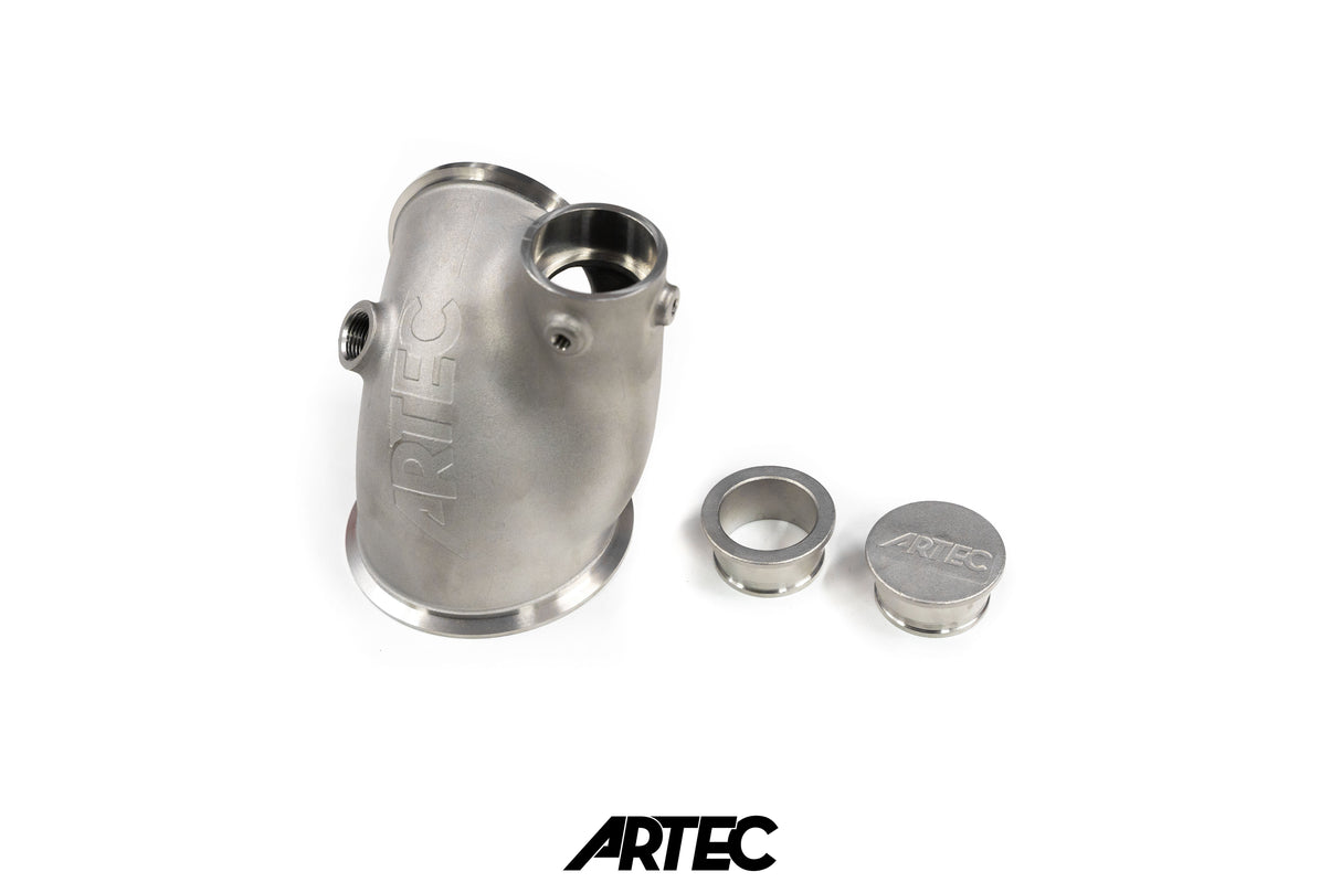 ARTEC Mitsubishi Evo 4-9 Dump Pipe Adapter for Low Mount V-Band Exhaust Manifold