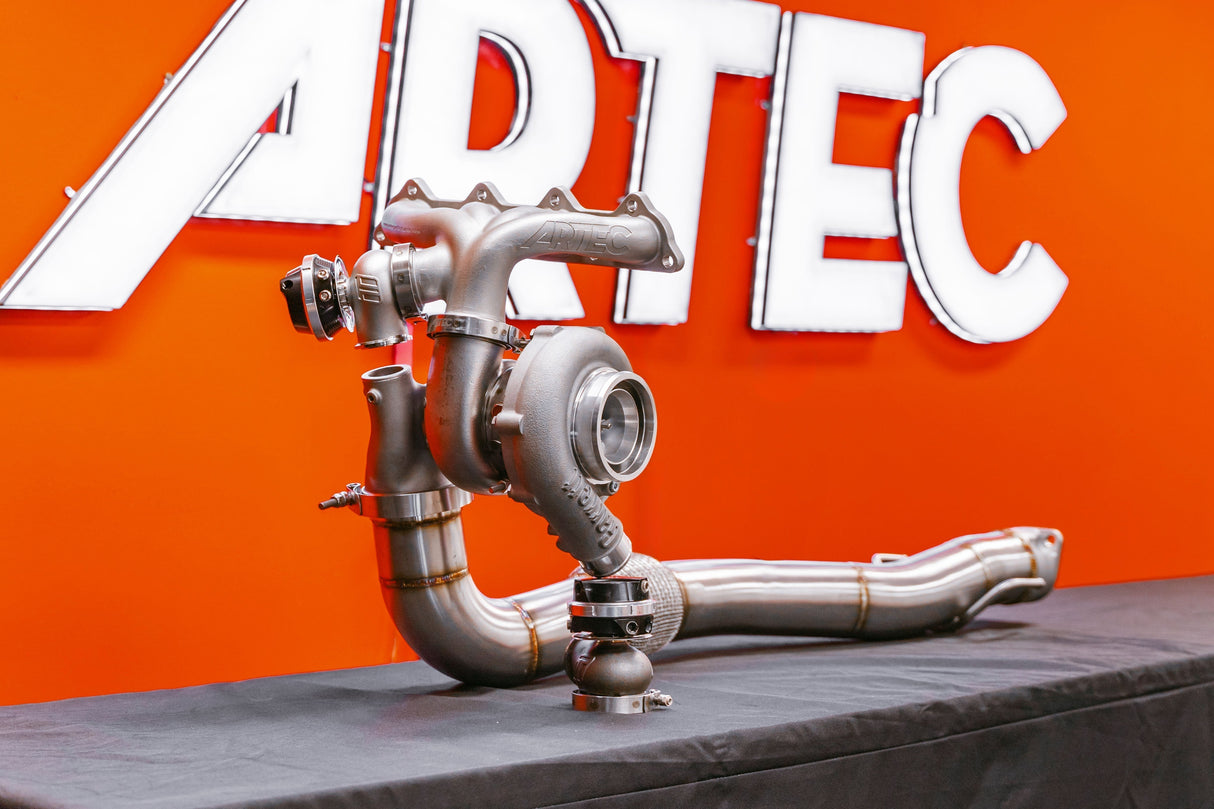 ARTEC Mitsubishi Evo 4-9 Dump Pipe Adapter for Low Mount V-Band Exhaust Manifold