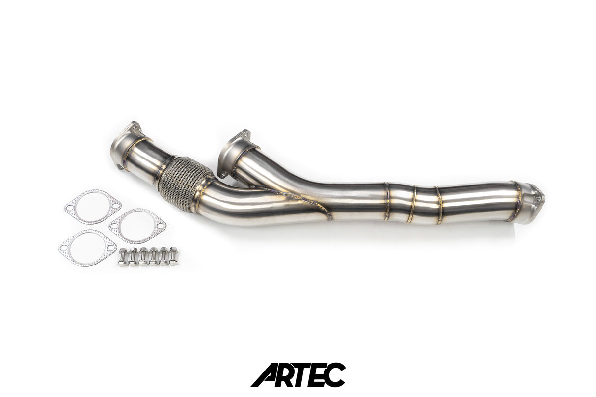 ARTEC Nissan RB26DETT Twin 3.5" Stock Frame Front Pipe