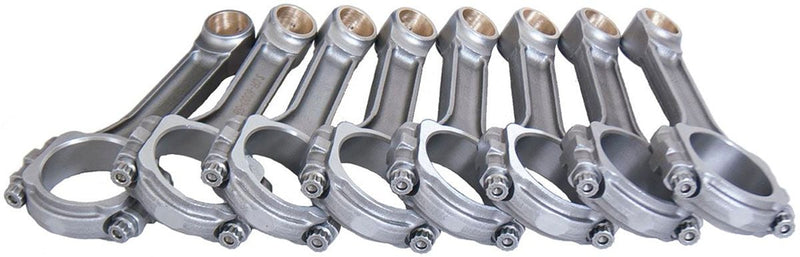Eagle I-Beam Conrod Set, Bushed, 6.000" Length, 2.000" Small Journal (EASIR6000SBLW) EASIR6000SBLW