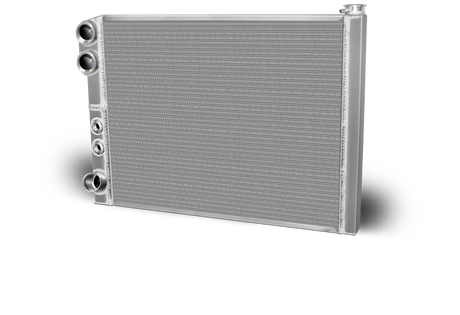 AFCO Double Pass Radiator Chevy 27.5 X 19 X 1.50 Core, Universal 20 AN Female Inlet - 80185FNDP-UD 80185FNDP-UD
