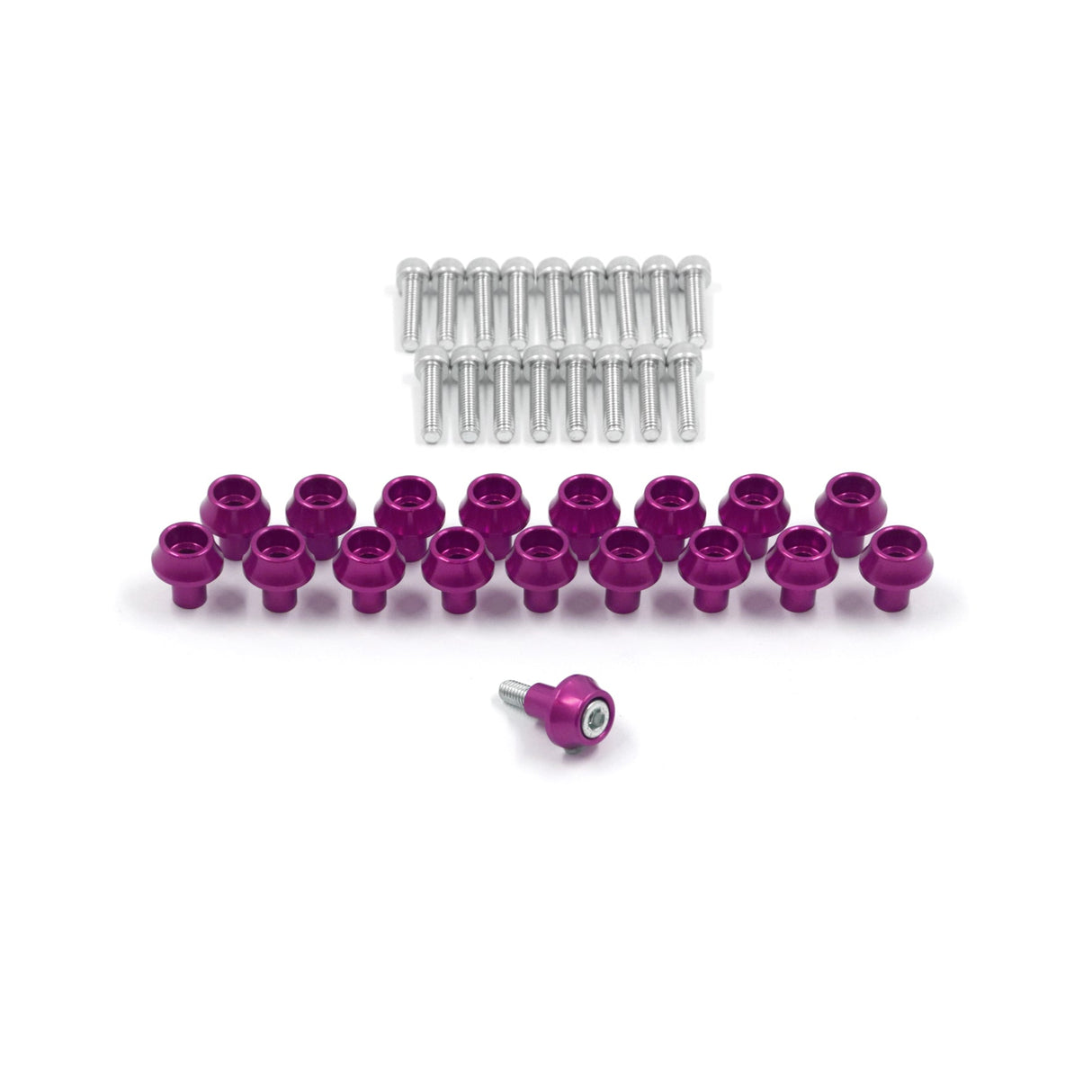 Rocker Cover Dress-Up Bolt set for EVO 10 Engines 072-008-PURPLE