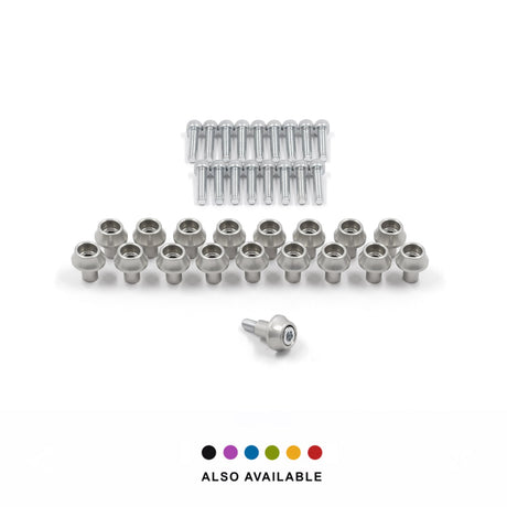 Rocker Cover Dress-Up Bolt set for EVO 10 Engines 072-008-SILVER