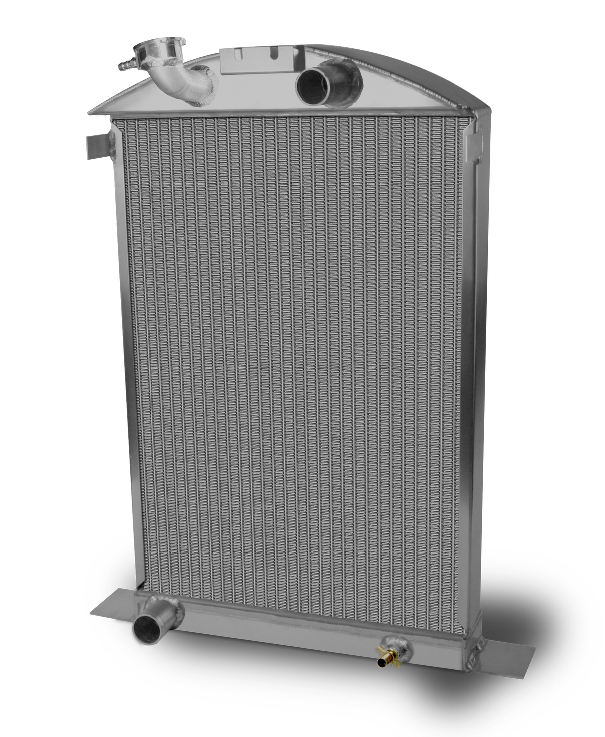 AFCO 1937 Ford Car Aluminum Radiator and Shroud - Ford Engine - 81142-B-SP-N 81142-S-NA-N