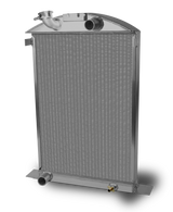 AFCO 1937 Ford Car Aluminum Radiator and Shroud - Ford Engine - 81142-B-SP-N 81142-S-NA-N