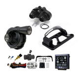 Mazda 12A & 13B Water Pump Adaptor & Side Mount Alternator Bracket Combo 019-020, 015-012, 2x 015-006, DC-8975-BLACK