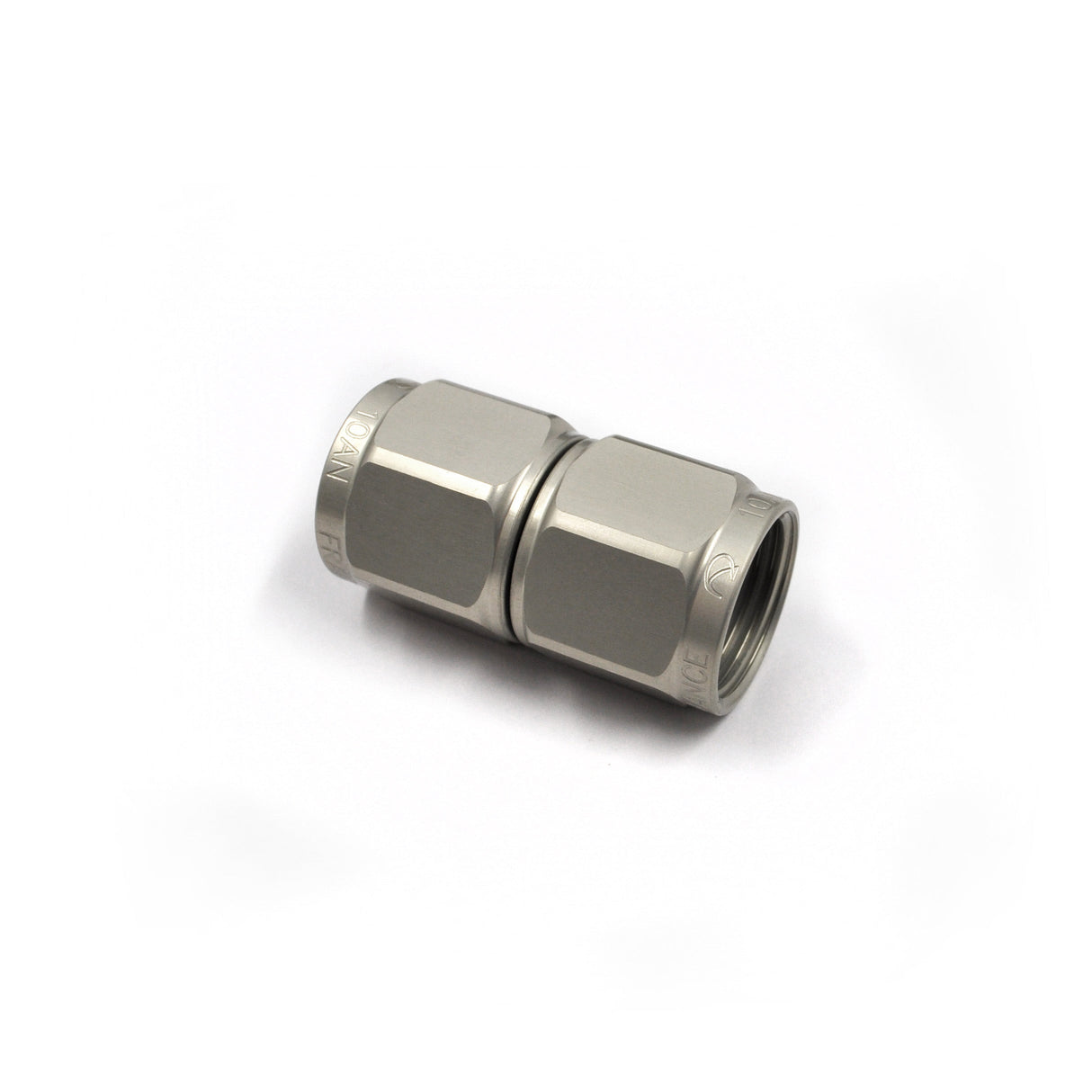 AN Straight Female Coupler 131-10-SILVER