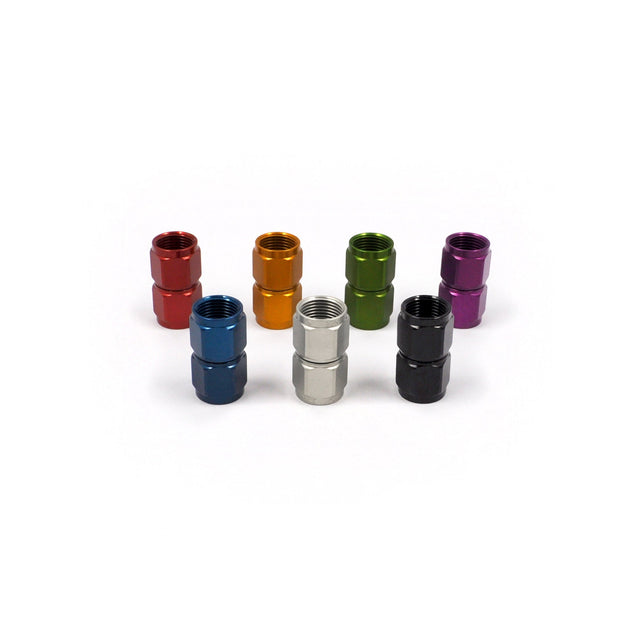 AN Straight Female Coupler 131-10-BLUE