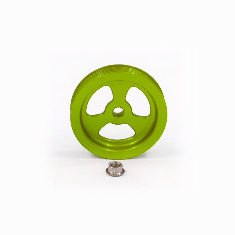Billet Replacement Power Steering Pulley for FD RX7 043-017-GREEN