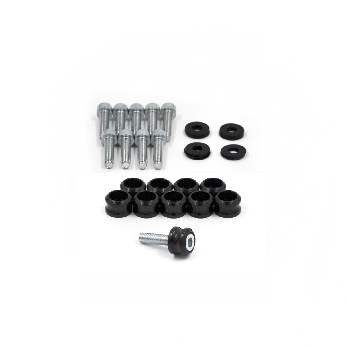 Rocker Cover Dress-Up Kit for Nissan RB20E, RB30E and RB30ET Engines 072-010 BLACK