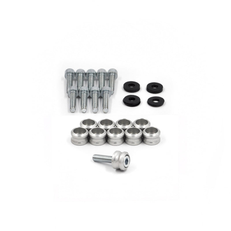 Rocker Cover Dress-Up Kit for Nissan RB20E, RB30E and RB30ET Engines 072-010 SILVER