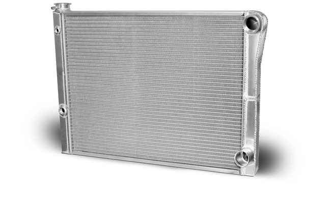 AFCO Double Pass Radiator Chevy 27.5 X 19 X 1.50 Core, Universal 20 AN Female Inlet with 1/2 And 1/8 bung - 80185NDP-UA 80185NDP-UA