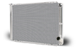 AFCO Aluminum Radiator Circle Track 28 Inch Double Pass Chevy 16AN Inlet - 80130NDP-16 80130NDP-16