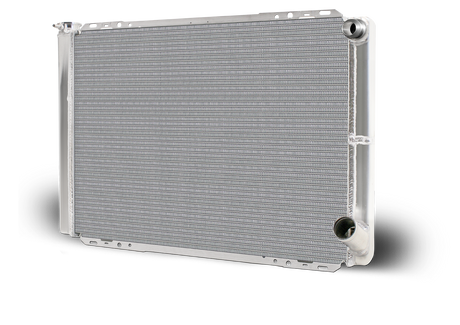 AFCO Aluminum Radiator Circle Track 28 Inch Double Pass Chevy 16AN Inlet - 80130NDP-16 80130NDP-16