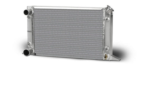 AFCO Aluminum Radiator Scirocco Left Hand Double Pass 1-1/2 Inlet 1-3/4 Outlet - 80105N 80105N