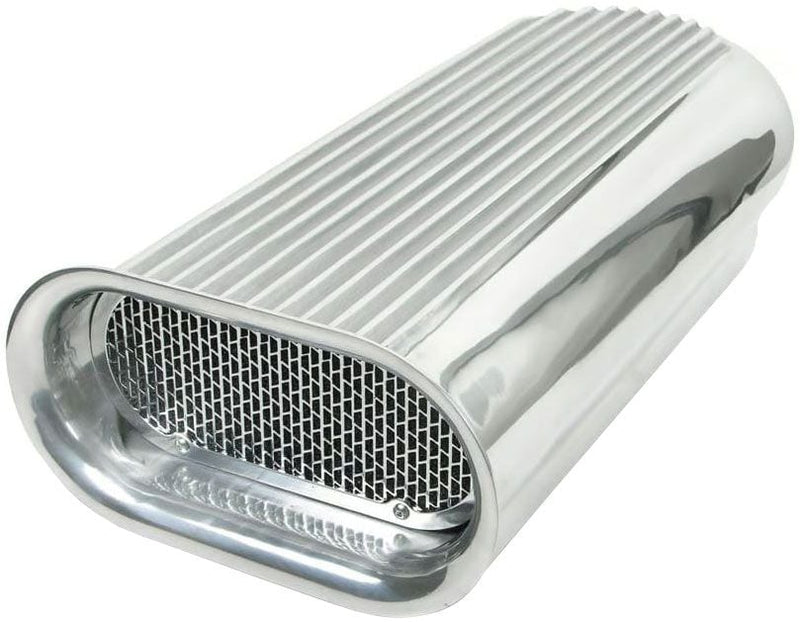 Holley Dual Hilborn Style Air Scoop, Polished Finished (HO7221) HO7221