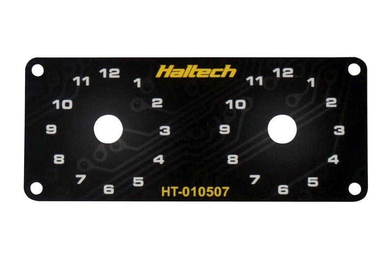 Haltech Dual Switch Panel Only - includes Yellow knob HT-010507