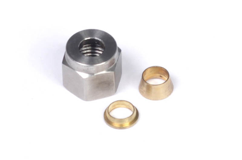 Haltech 1/4" Nut and Brass Ferrule Only HT-010808