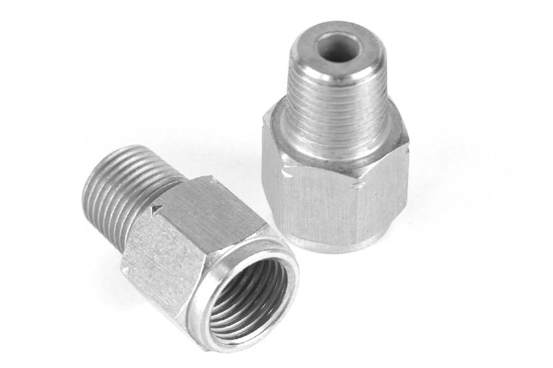 Haltech M10 x 1.0 to 1/8 BSPT Adaptor - Stainless Steel HT-010921