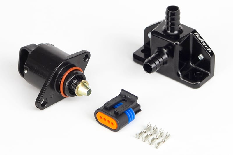 Haltech Idle Air Control Kit - Billet 2 Port Housing With 2 Screw Style Motor
